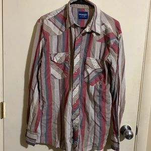 Vintage Wrangler pearl snap